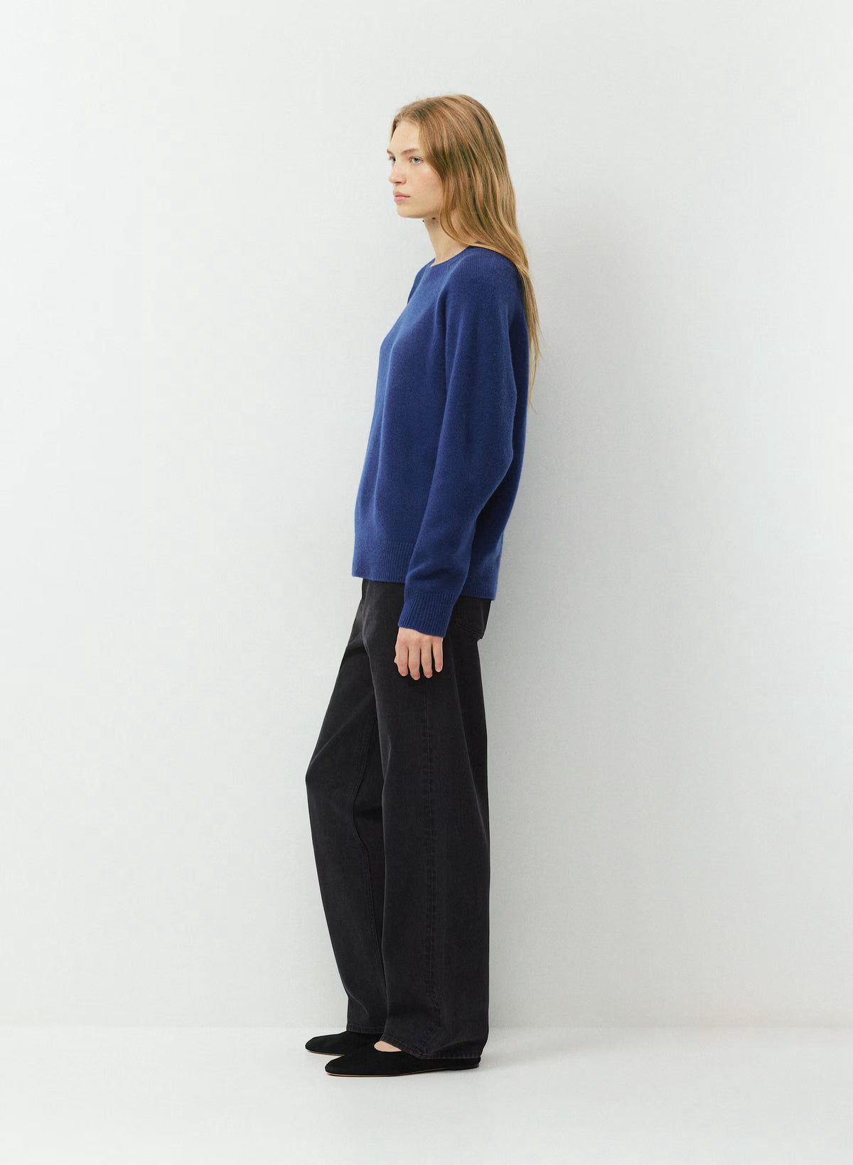 Wool Cashmere Raglan Sweater - Olive