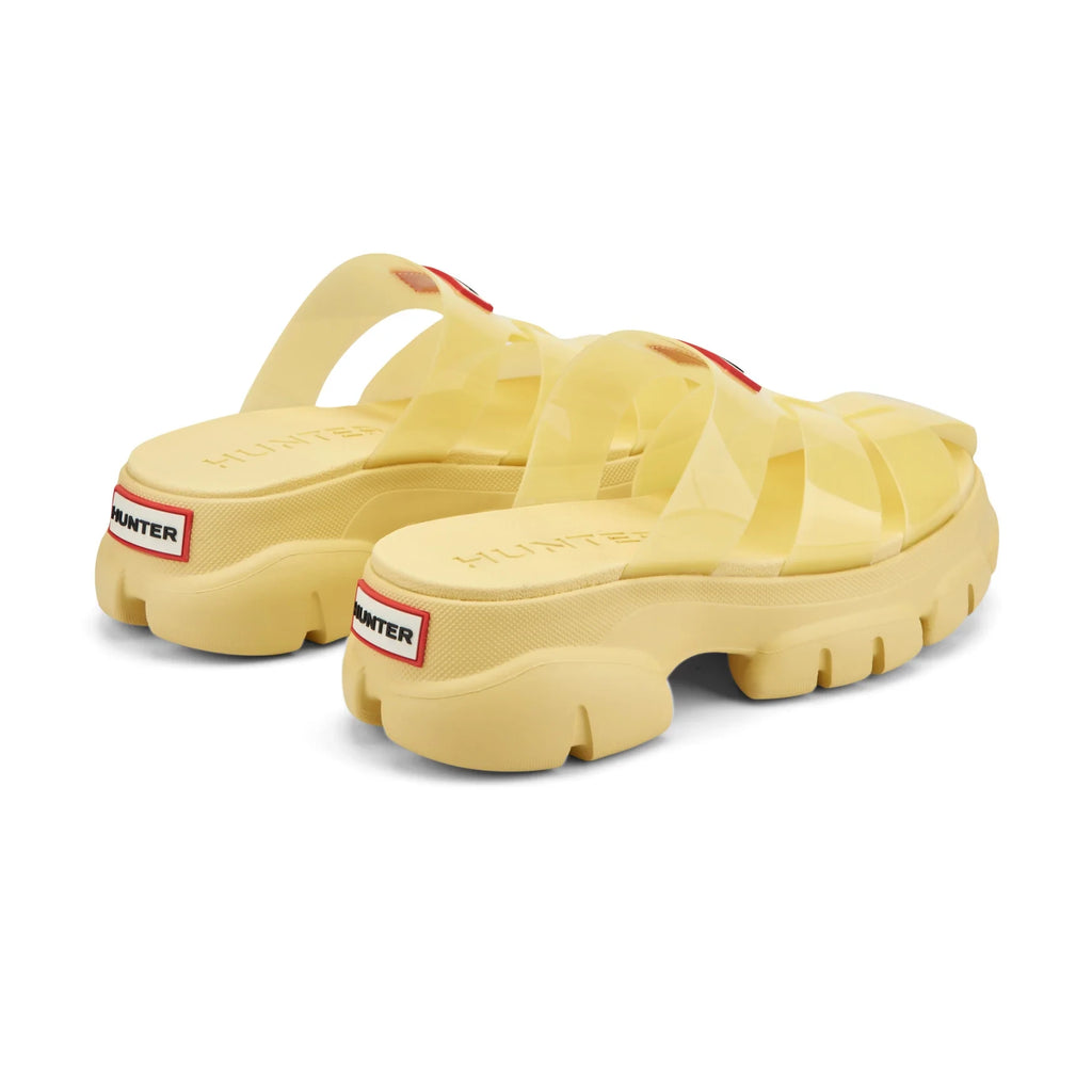 Women's Translucent Fisherman Sandals - Yellow
