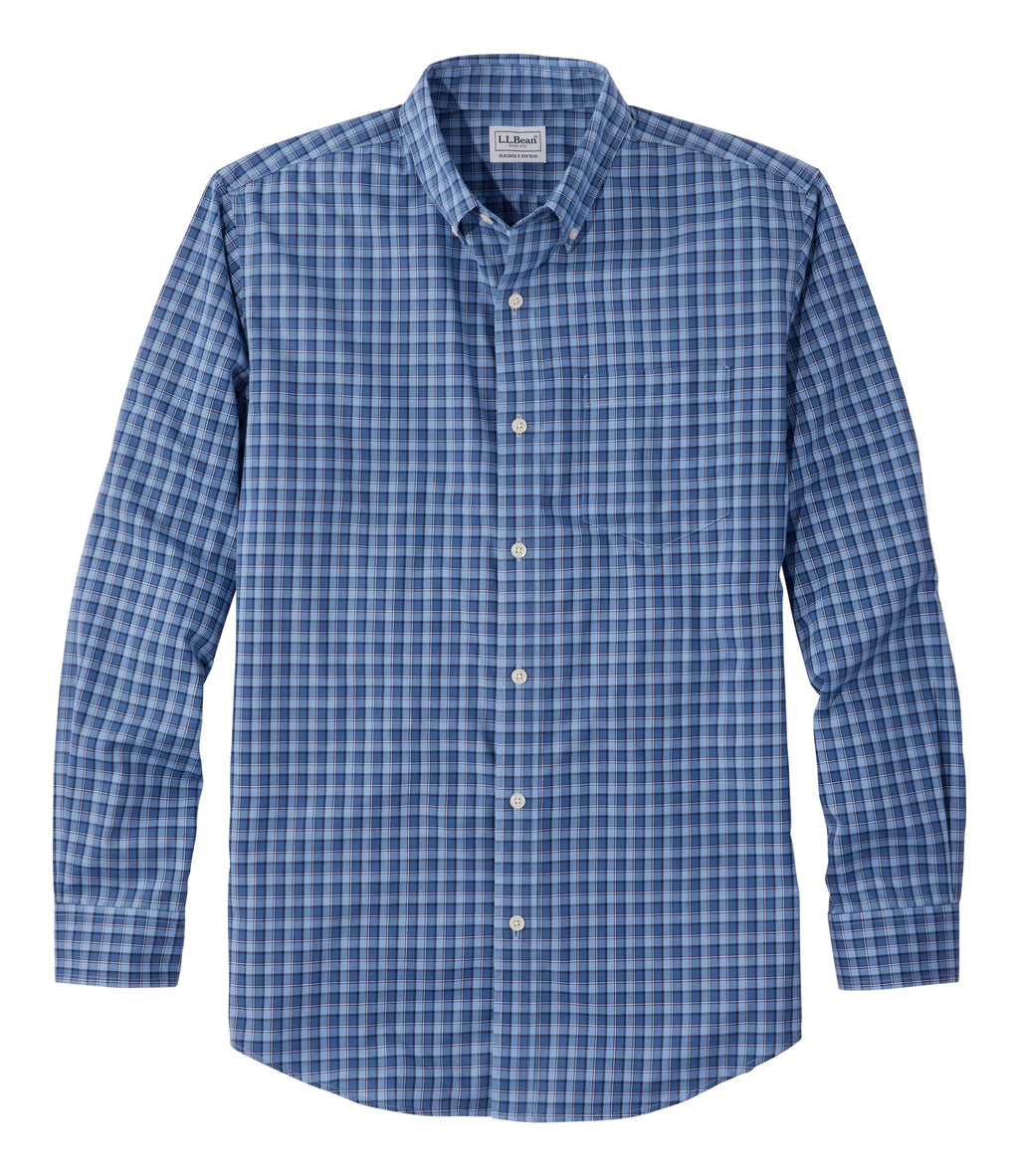 Men's Wrinkle-Resistant Check Shirt - Blue