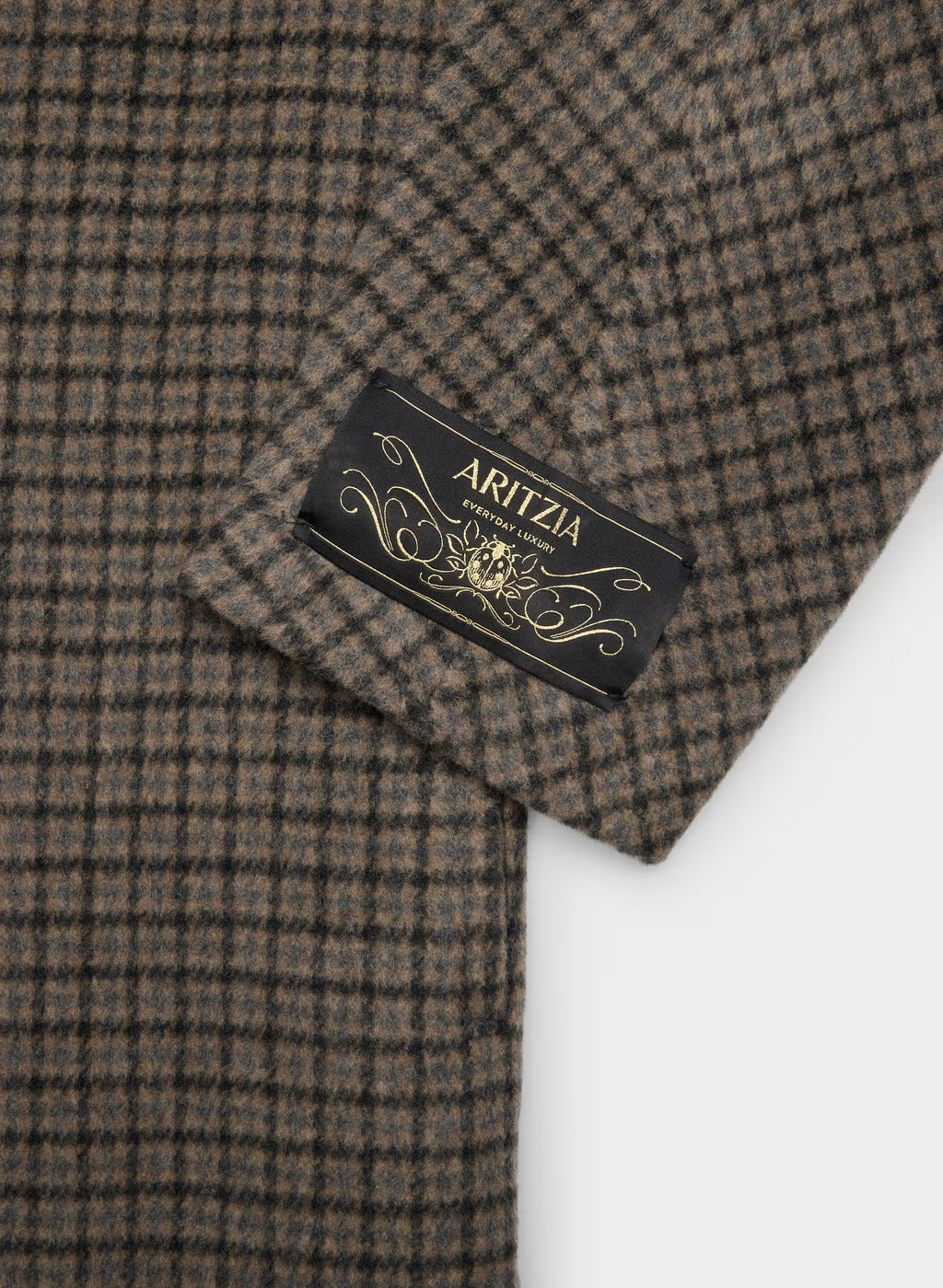 Double-Breasted Wool Cashmere Coat - Herringbone