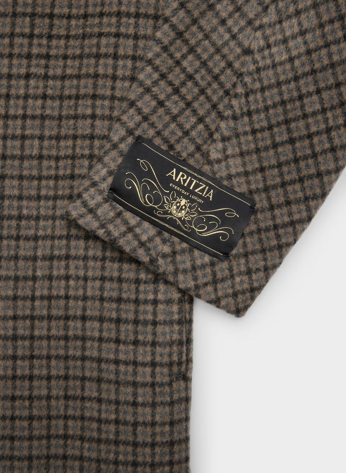 Double-Breasted Wool Cashmere Coat - Herringbone