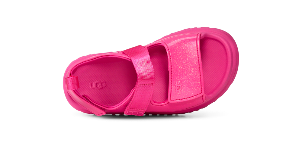 Kids' Glitter Adjustable Strap Sandals - Silver