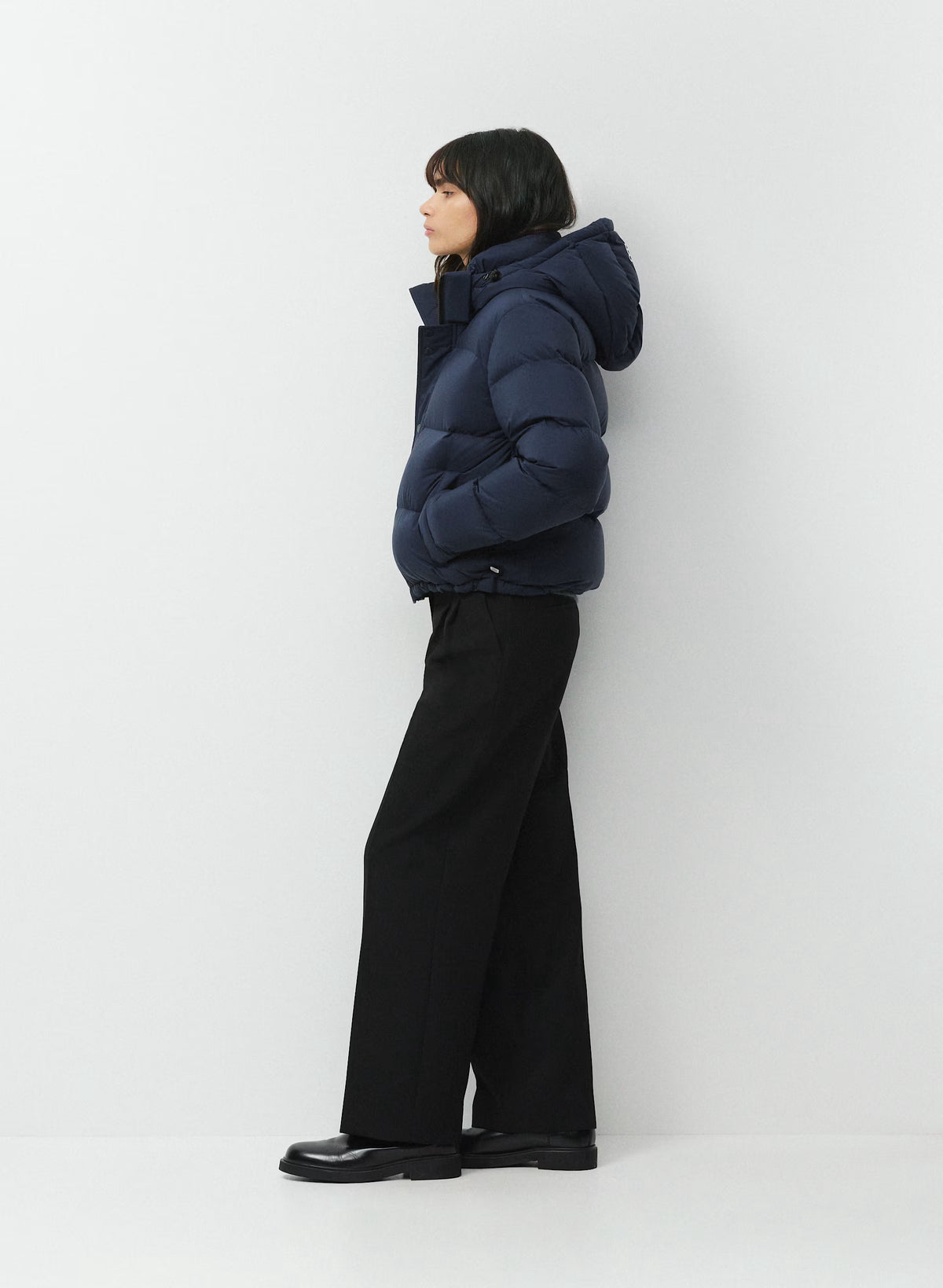 Short Down Puffer Jacket - Blue