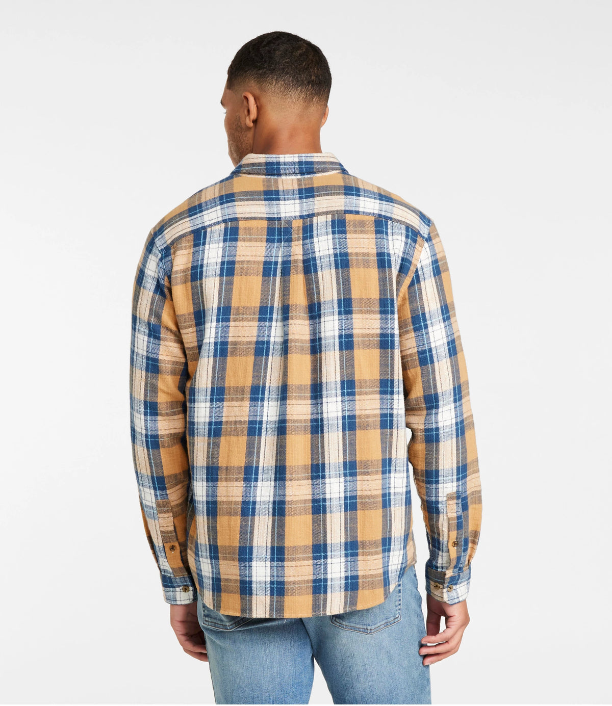 Men's Brushed Cotton Flannel Shirt - Barley