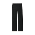 Women's Cable Knit Straight-Leg Pants - Black
