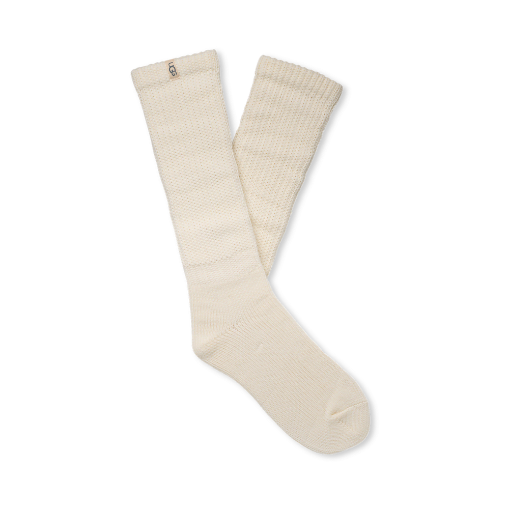 Slouchy Cotton Blend Crew Socks - Allspice