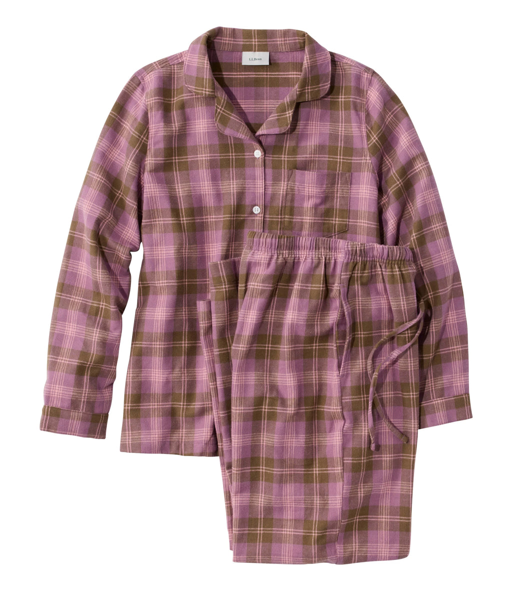 Women's Plaid Cotton Flannel Pajama Set