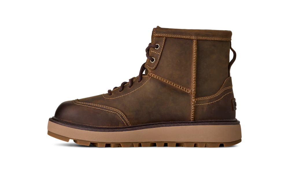 Men's Waterproof Leather Lace-Up Boot - Brown