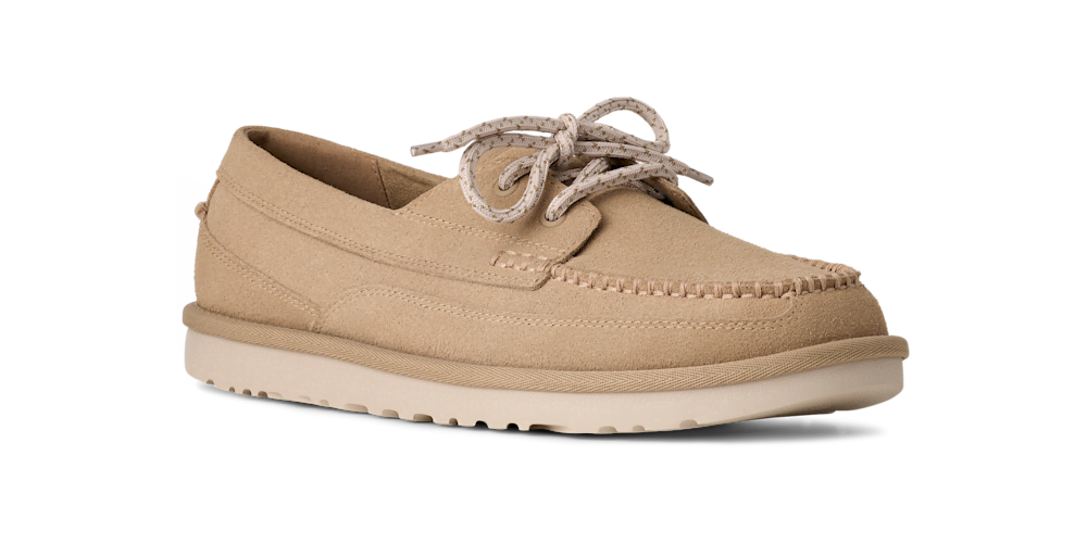 Men's Suede Boat Shoe - Sand