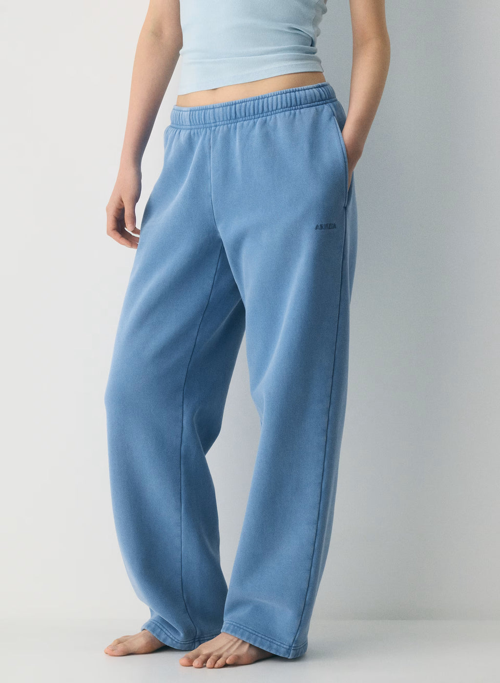 Straight-Leg Fleece Sweatpants - Yellow