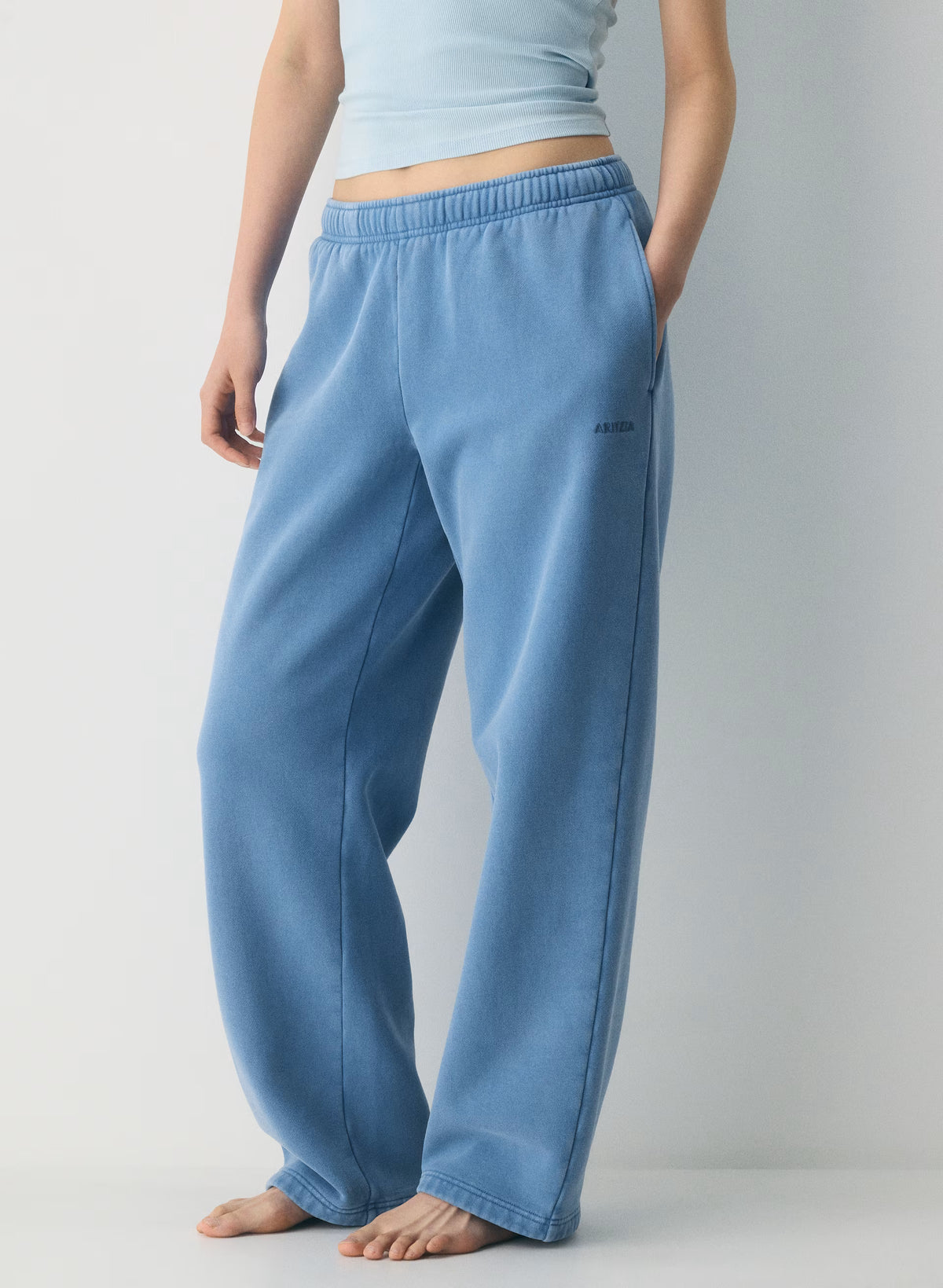 Straight-Leg Fleece Sweatpants - Yellow