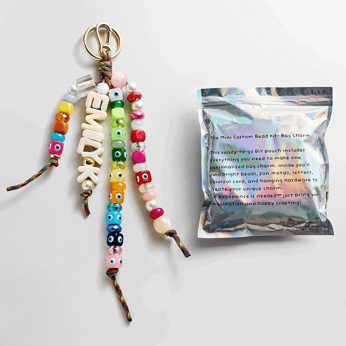 Mini Personalized Bag Charm Bead Kit - Multi