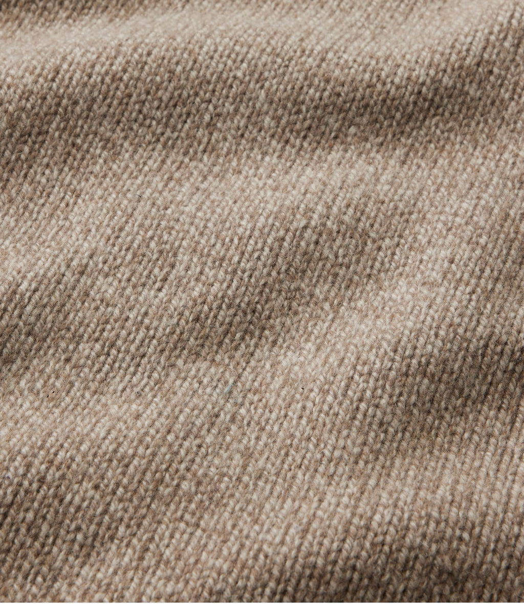 Men's Lambswool Crewneck Sweater - Rosewood