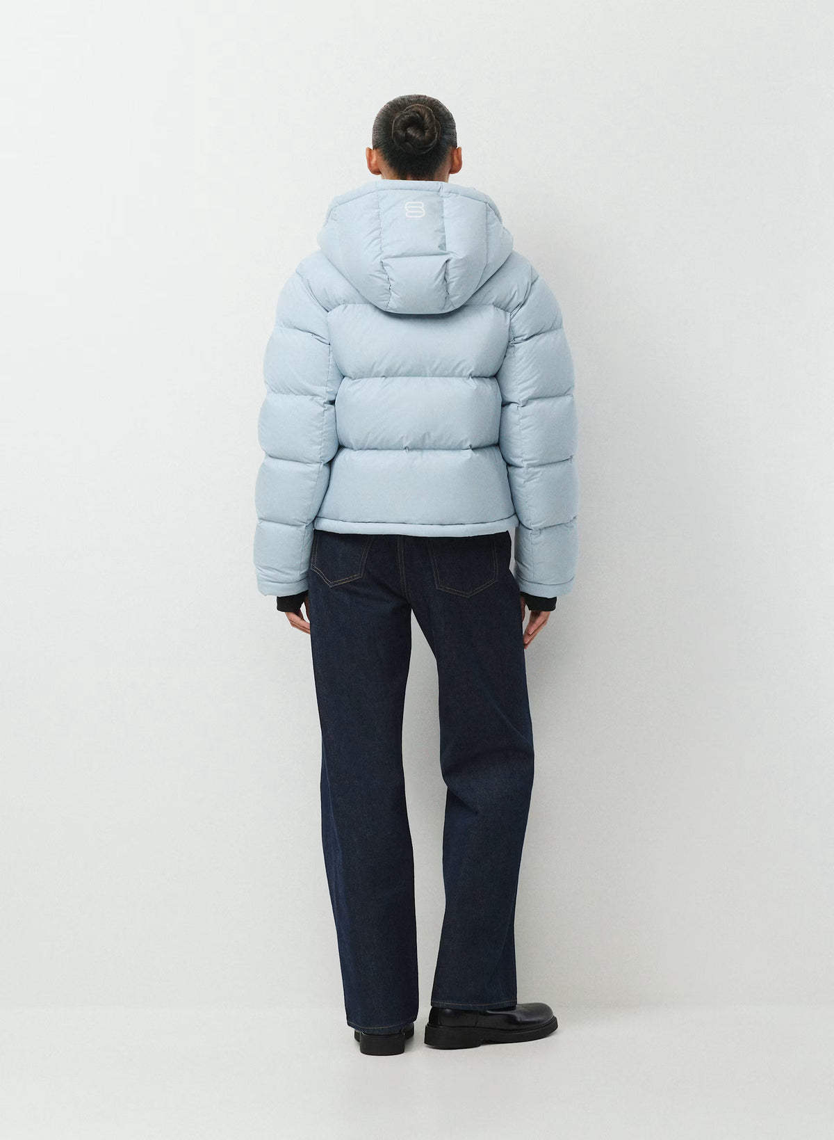 Short Down Puffer Jacket - Blue