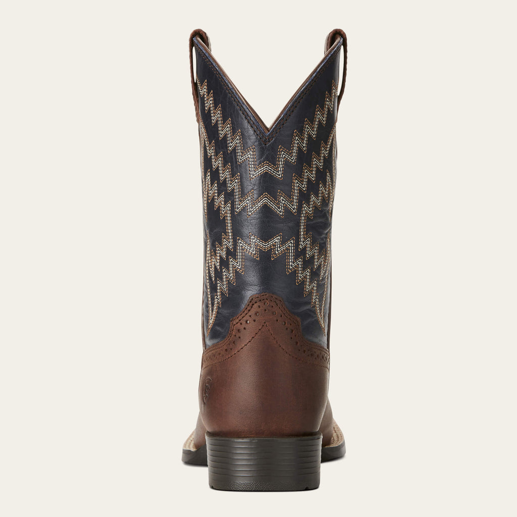 Kids' Leather Western Boots - Bear Black