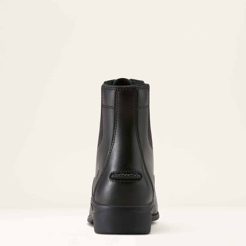 Kids' Leather Zip Paddock Boot - Black