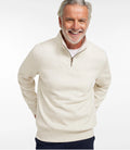 Men's Waffle Knit Quarter-Zip Sweatshirt - Blue