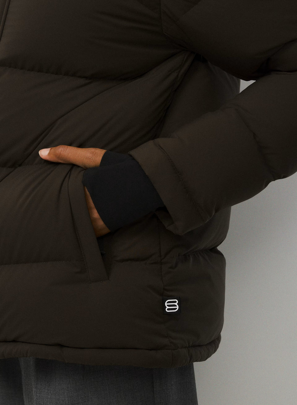 Long Down Puffer Jacket - Blue