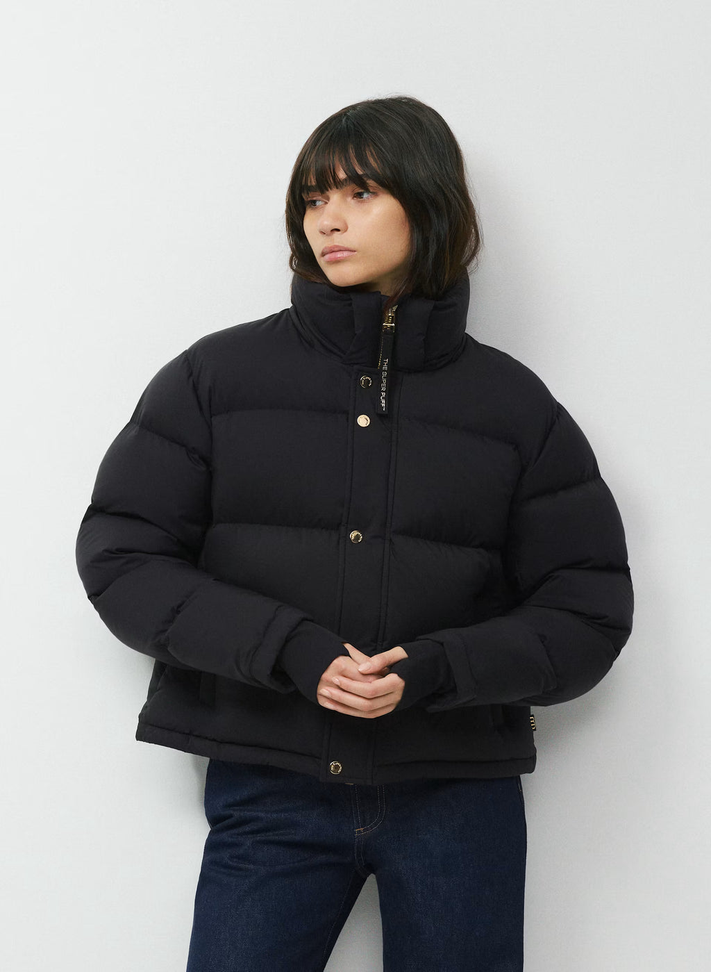 Short Down Puffer Jacket - Blue