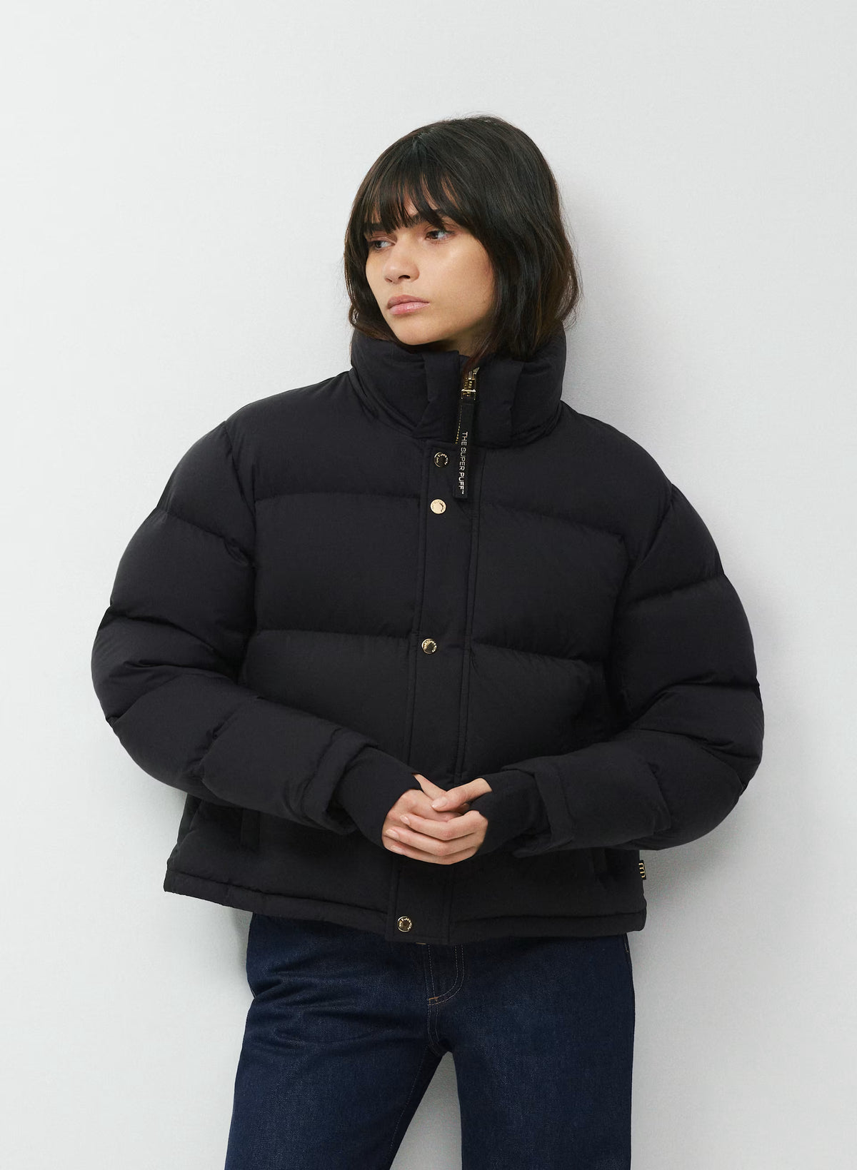 Short Down Puffer Jacket - Blue