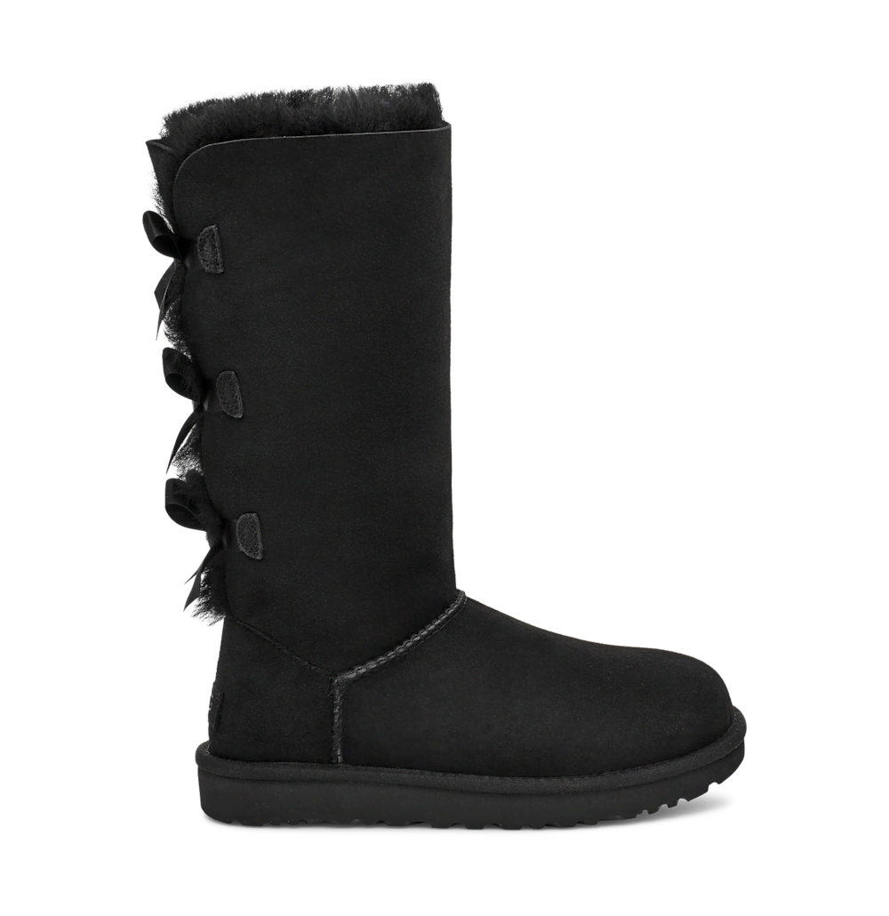 Women's Tall Sheepskin Bow Boot - Chestnut