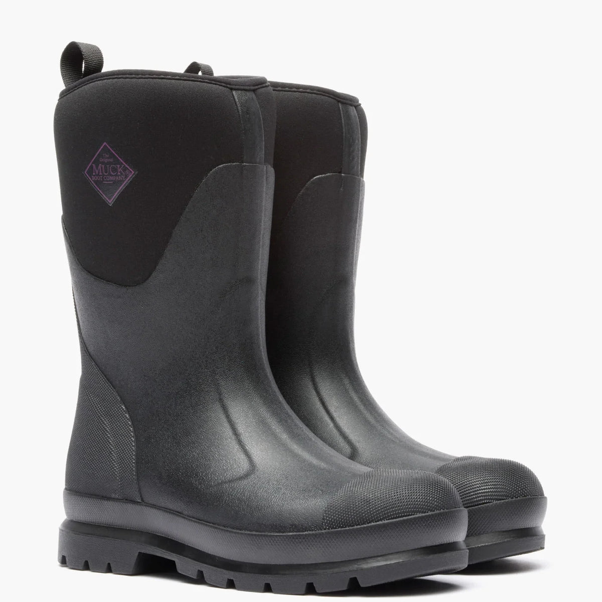 Women's Waterproof Mid Work Boot - Black