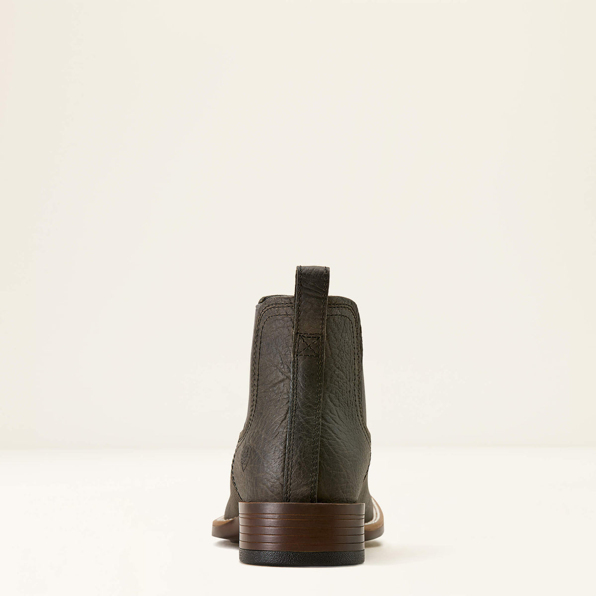 Men's Suede Wide Square Toe Chelsea Boots - Navy