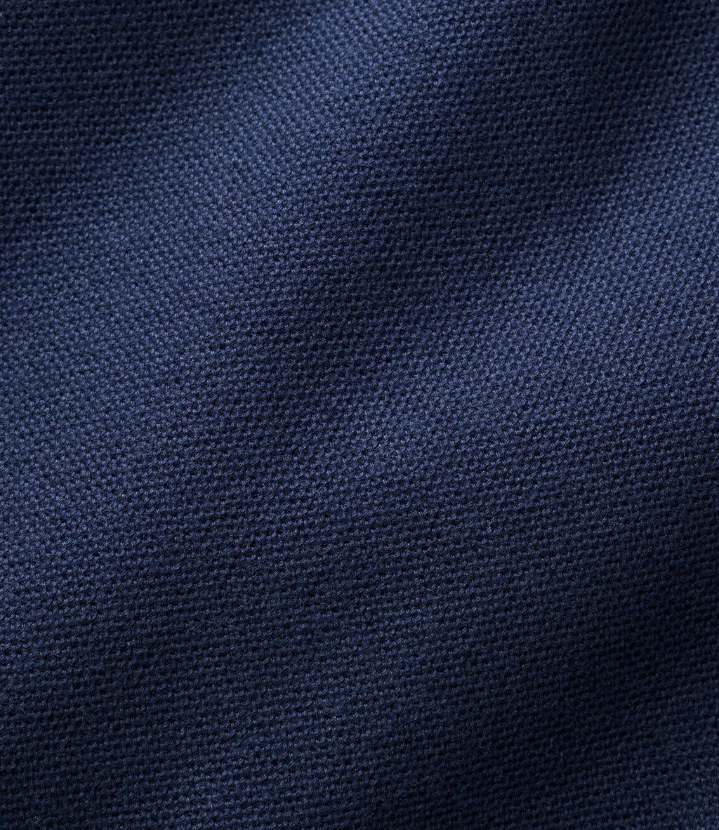 Men's Long-Sleeve Cotton Pique Polo - Lavender