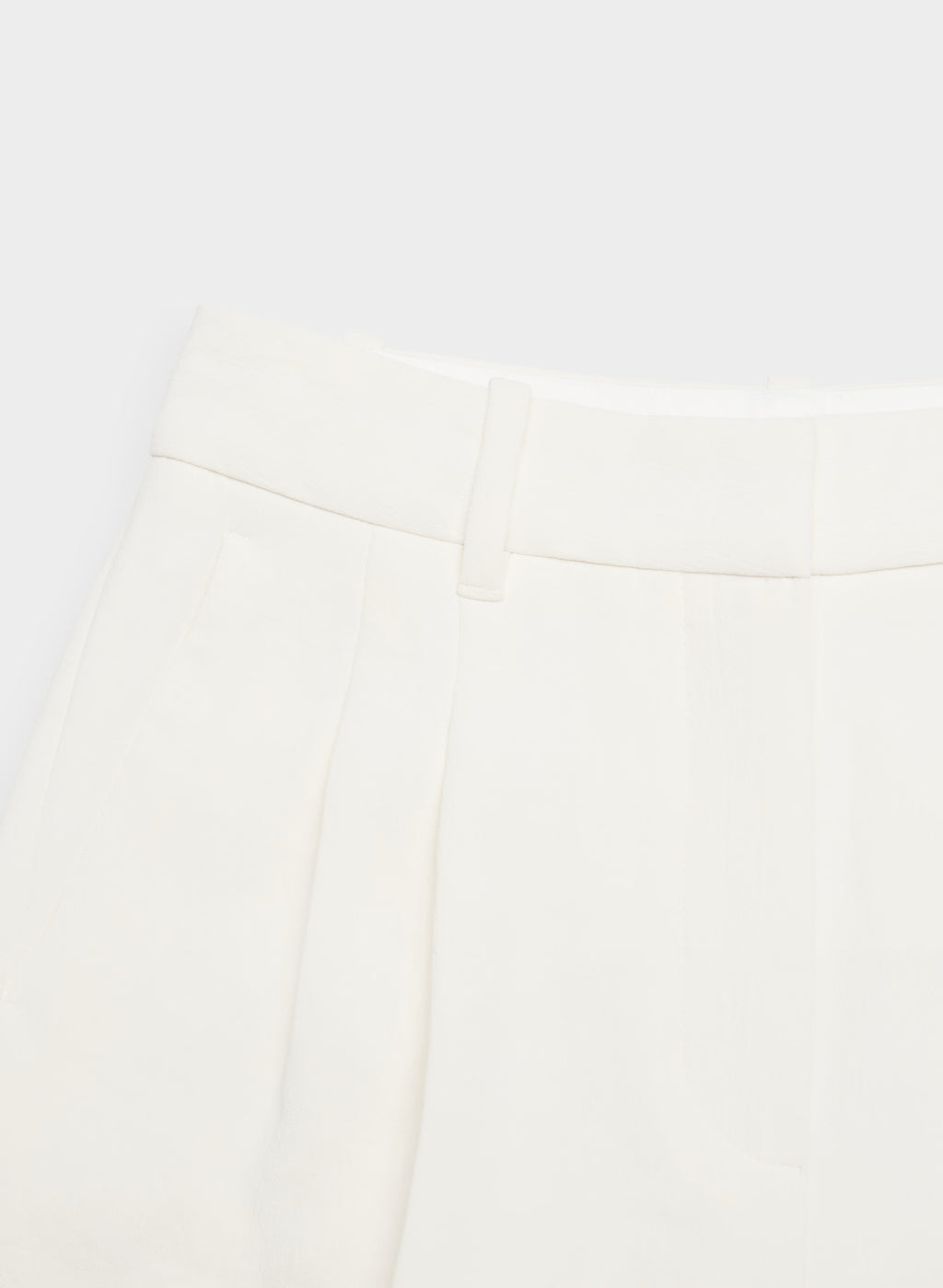 High-Rise Wide-Leg Crepe Trousers - Sand