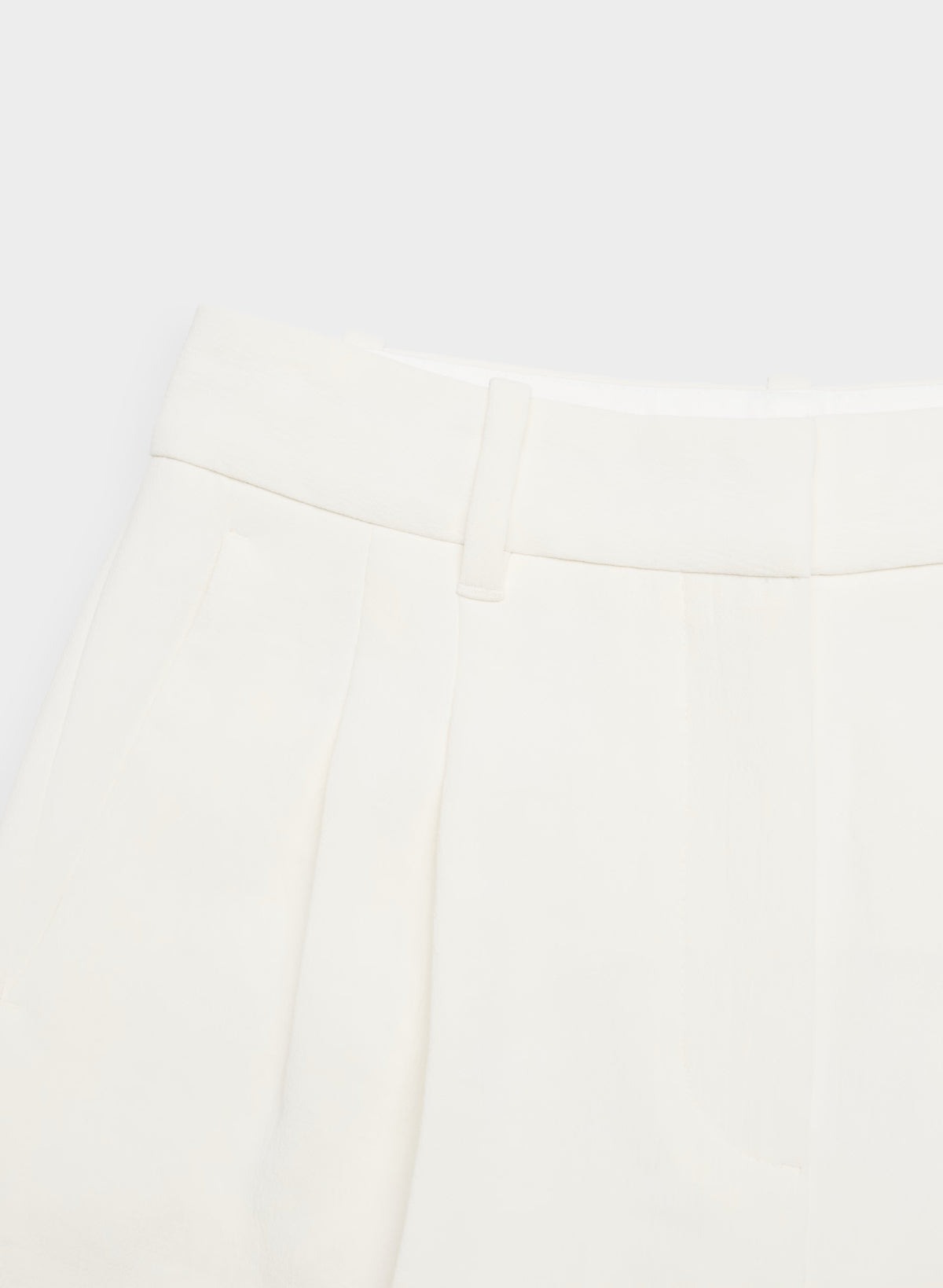 High-Rise Wide-Leg Crepe Trousers - Sand