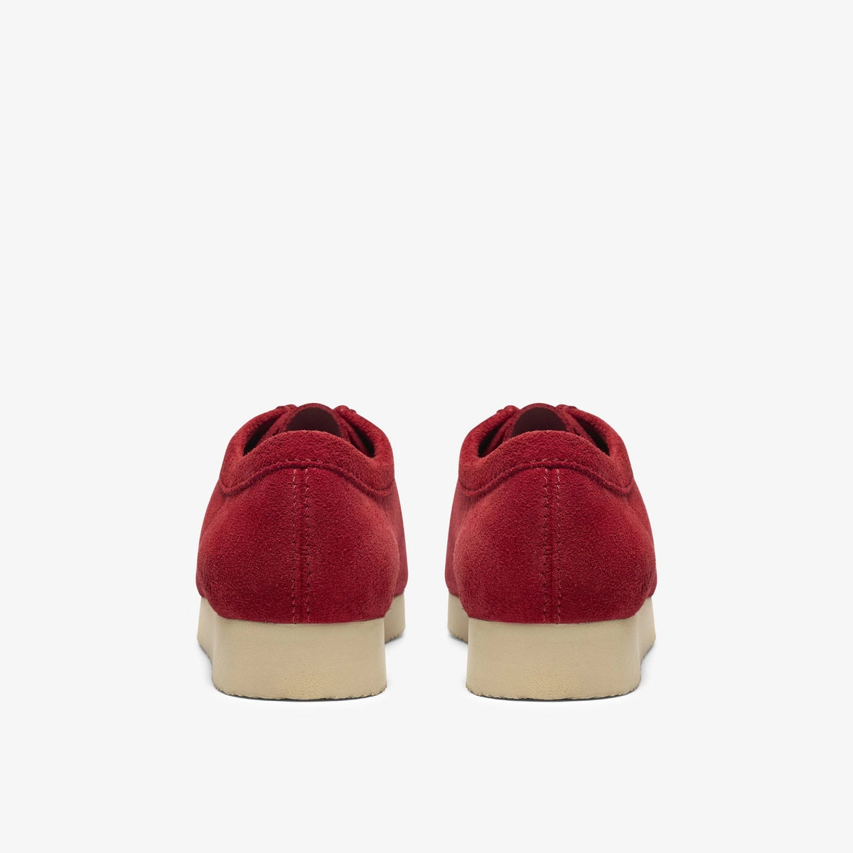 Men's Suede Moc Toe Lace-Up Shoe - Red