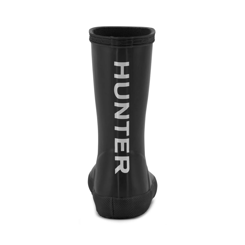 Kids' Waterproof Logo Rain Boots - Black