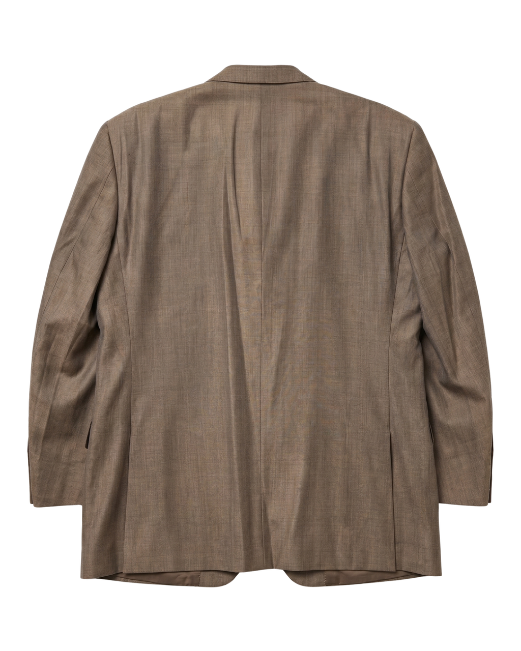 Men's Camel Tan Classic Fit Peak Lapels Wool 3-Piece Suit