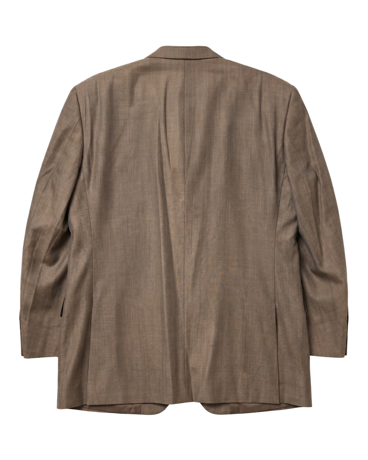 Men's Camel Tan Classic Fit Peak Lapels Wool 3-Piece Suit