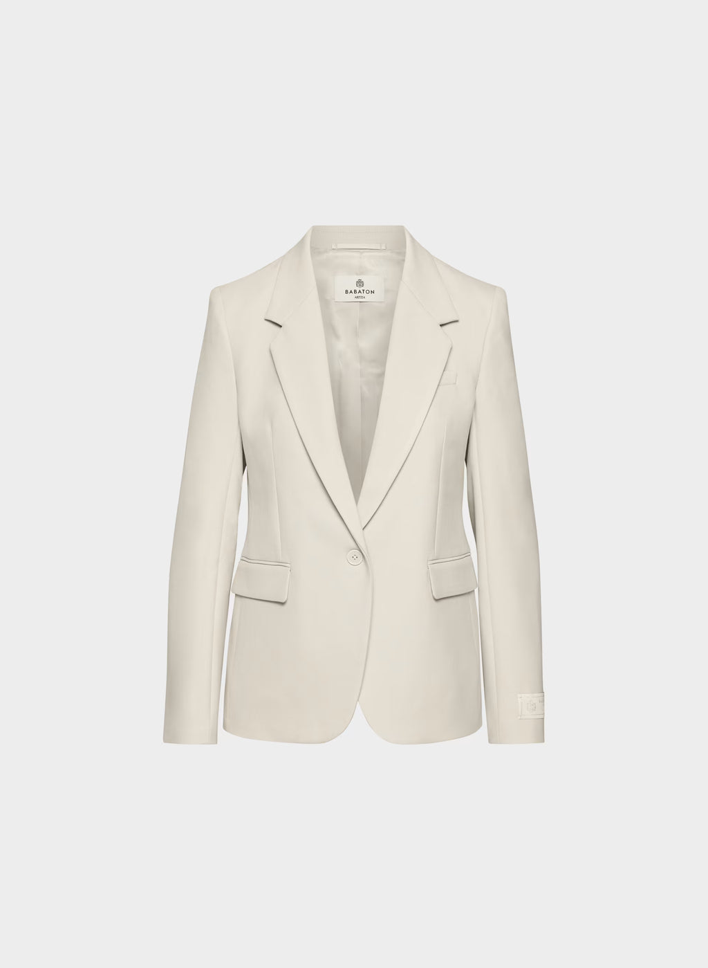 Single-Breasted Stretch Blazer - Check