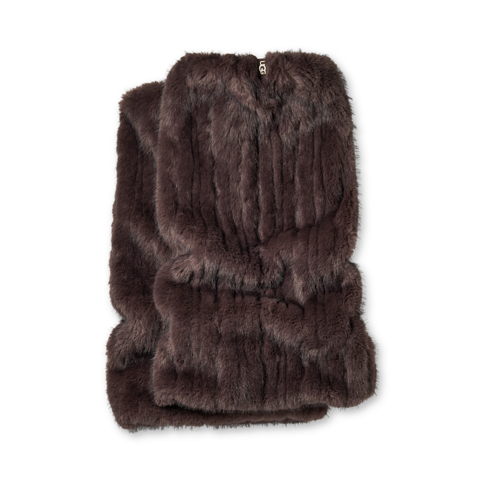 Women's Tipped Faux Fur Leg Warmers - Burnt Cedar