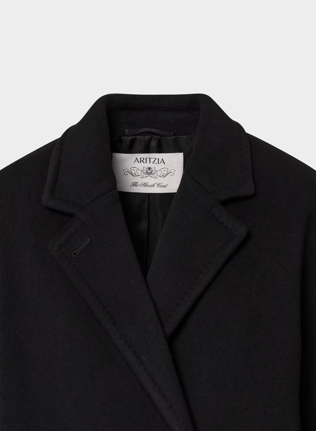 Double-Breasted Wool Cashmere Coat - Herringbone