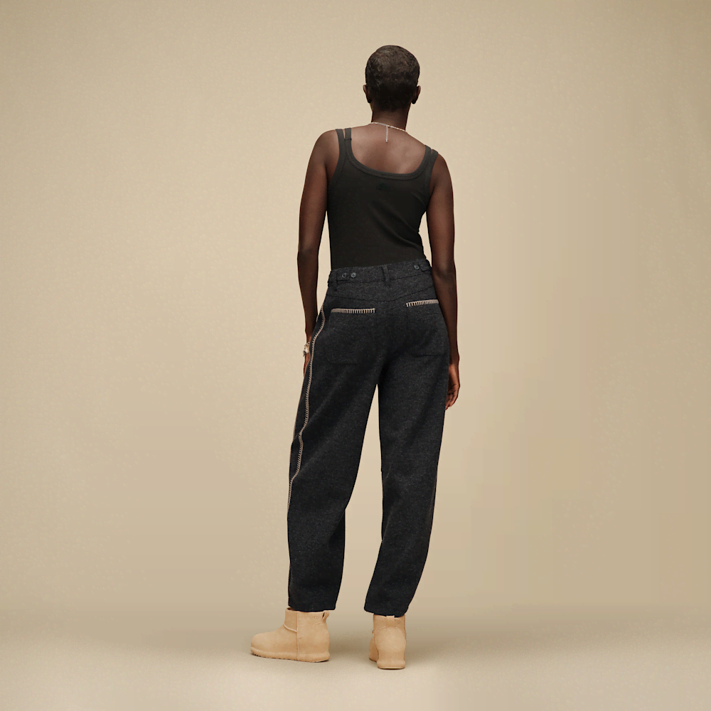 Women's Mid-Rise Barrel Pants - Black Heather