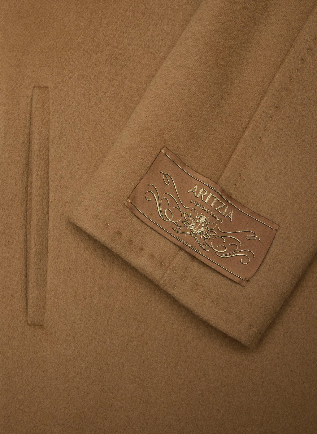 Double-Breasted Wool Cashmere Coat - Herringbone