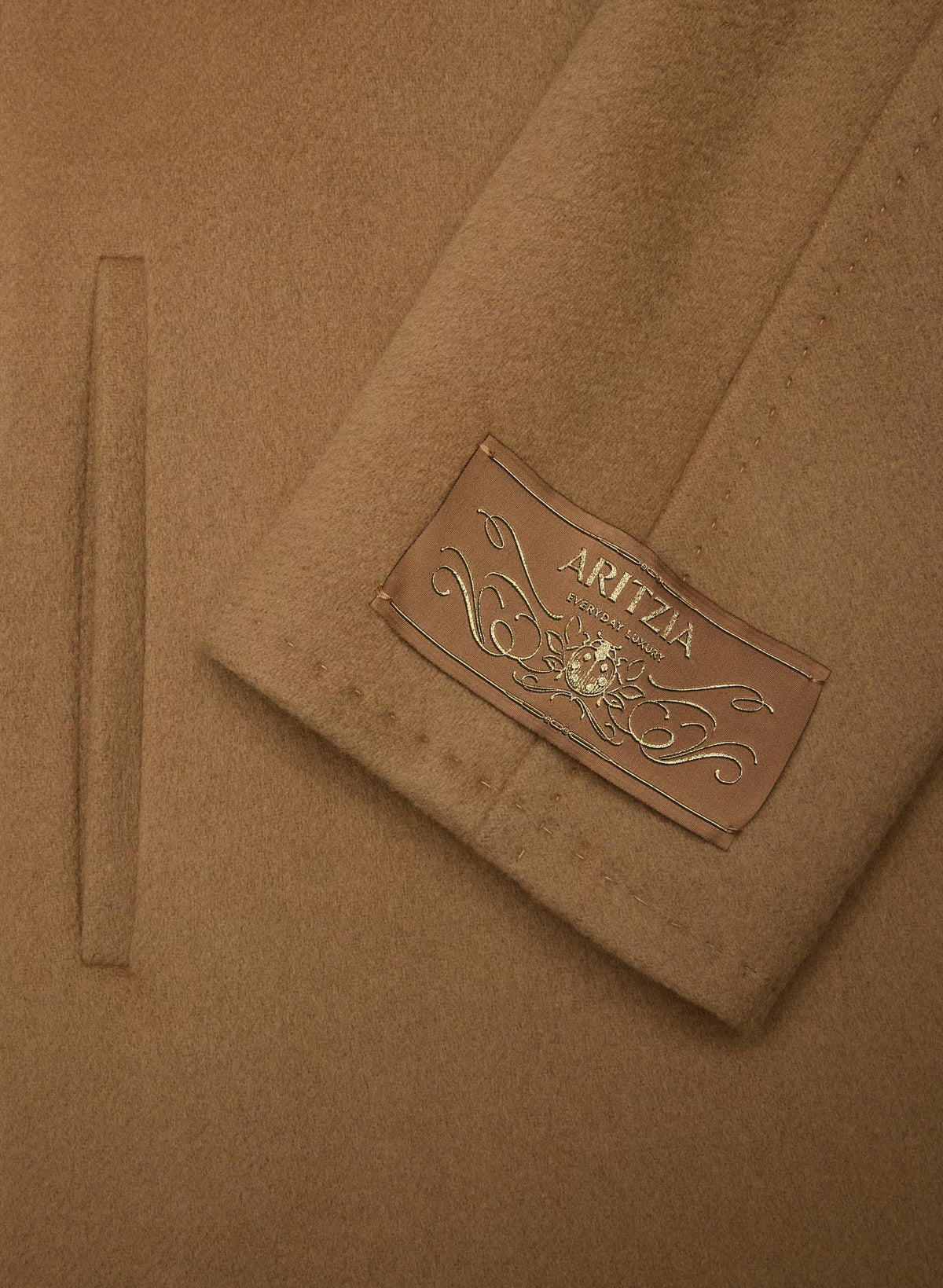 Double-Breasted Wool Cashmere Coat - Herringbone