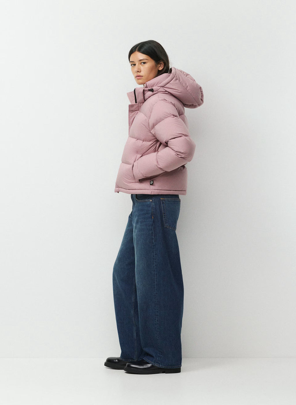 Short Down Puffer Jacket - Blue