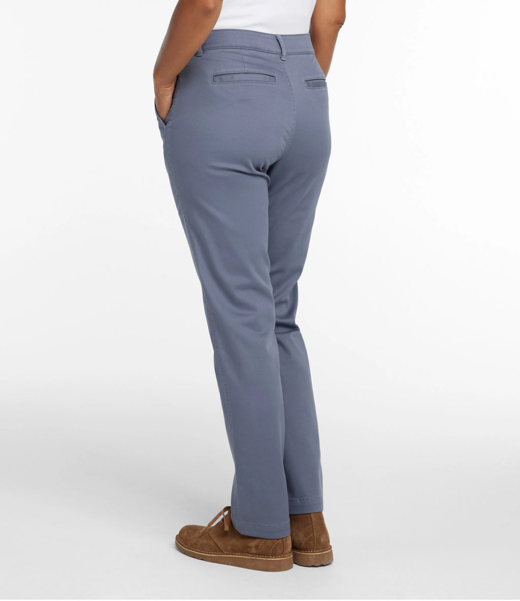 Women's Stretch Straight-Leg Chino Pants - Stone
