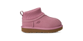 Toddler Stretch-Cuff Suede Boot - Purple