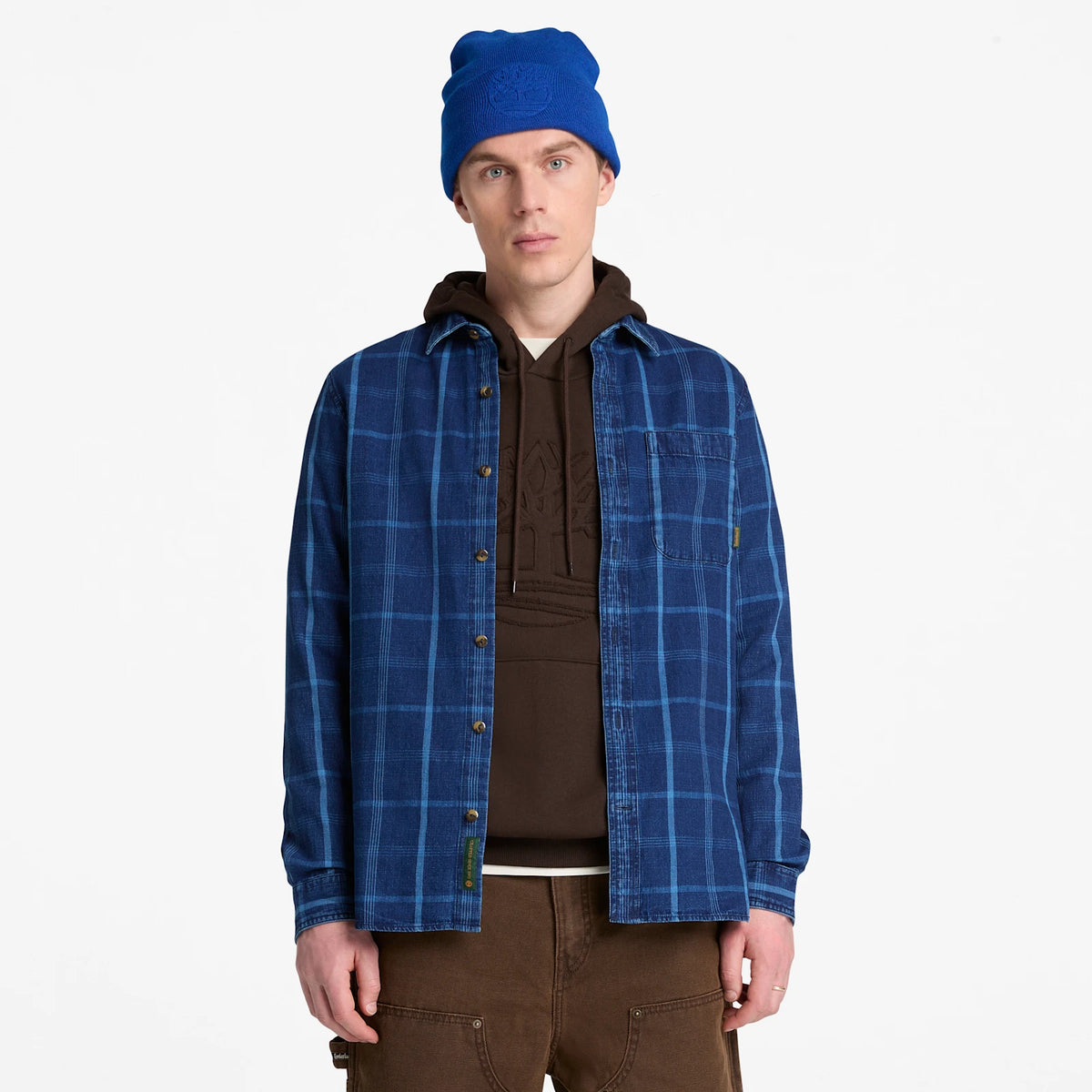 Men's Indigo Check Regular Shirt