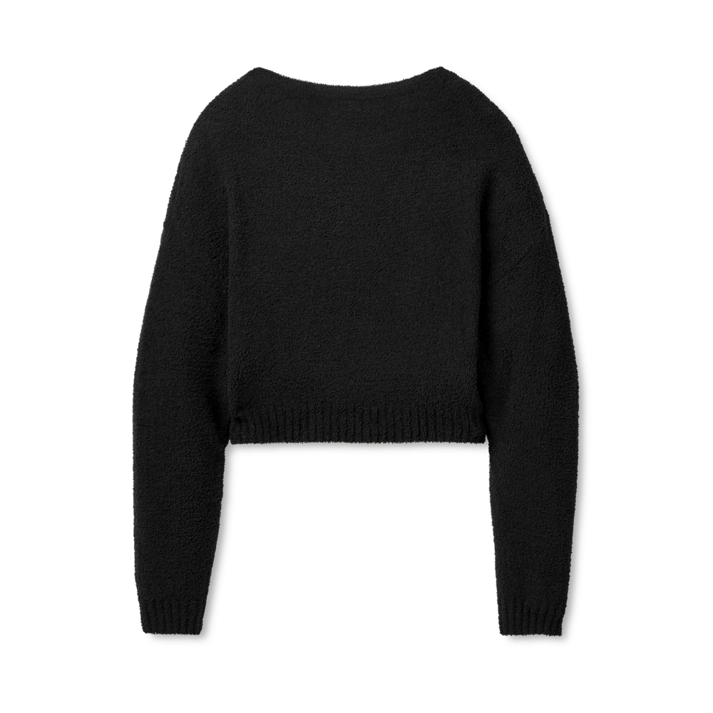 Women's Slouchy Boat Neck Pullover - Green