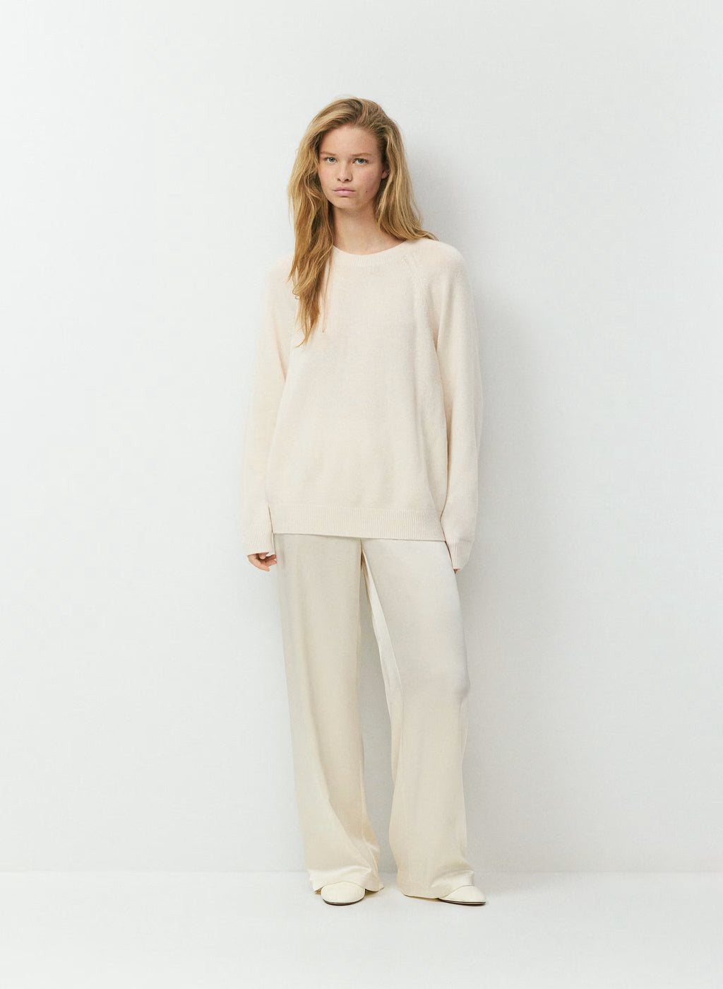 Wool Cashmere Raglan Sweater - Olive