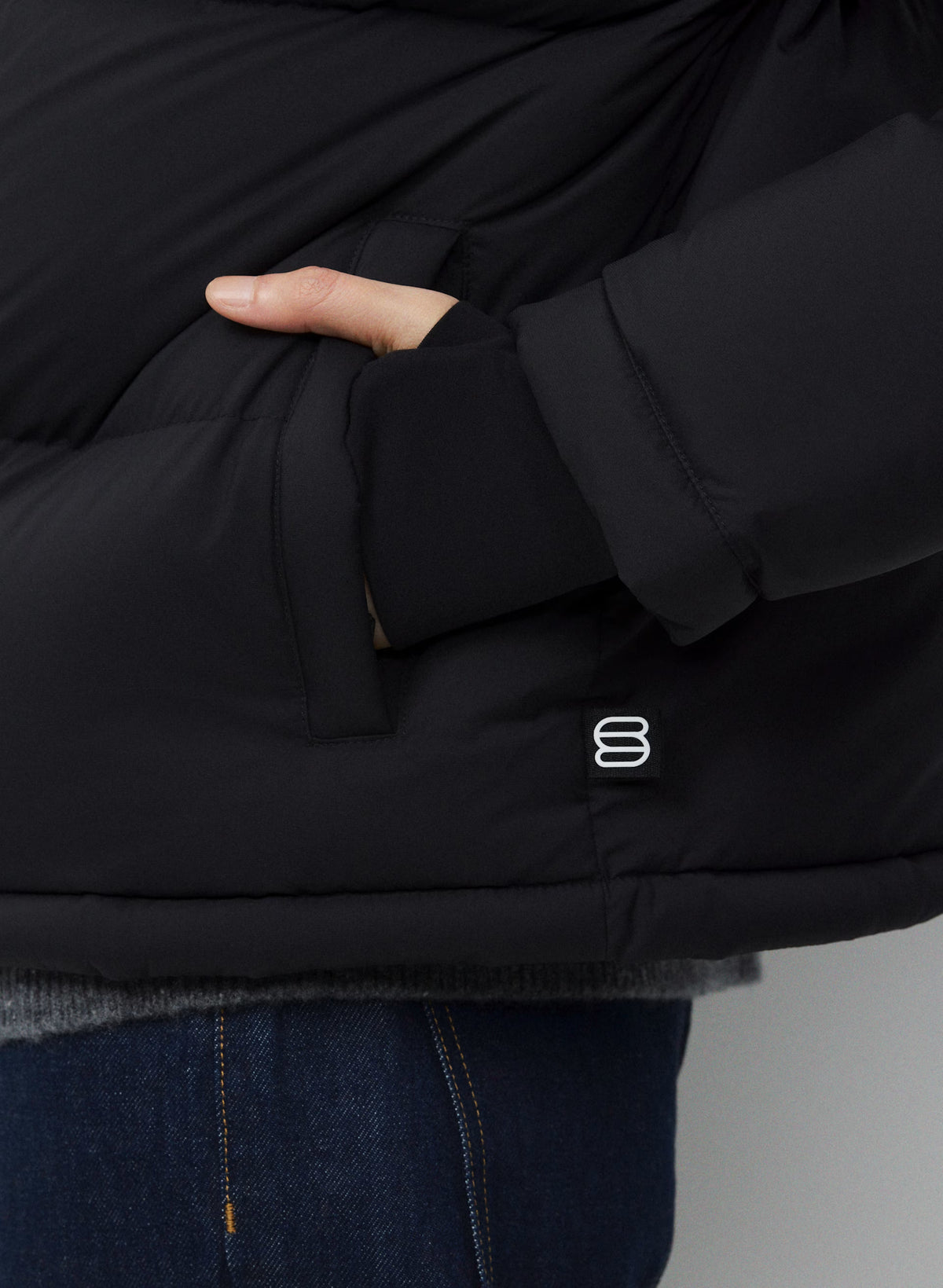 Short Down Puffer Jacket - Blue