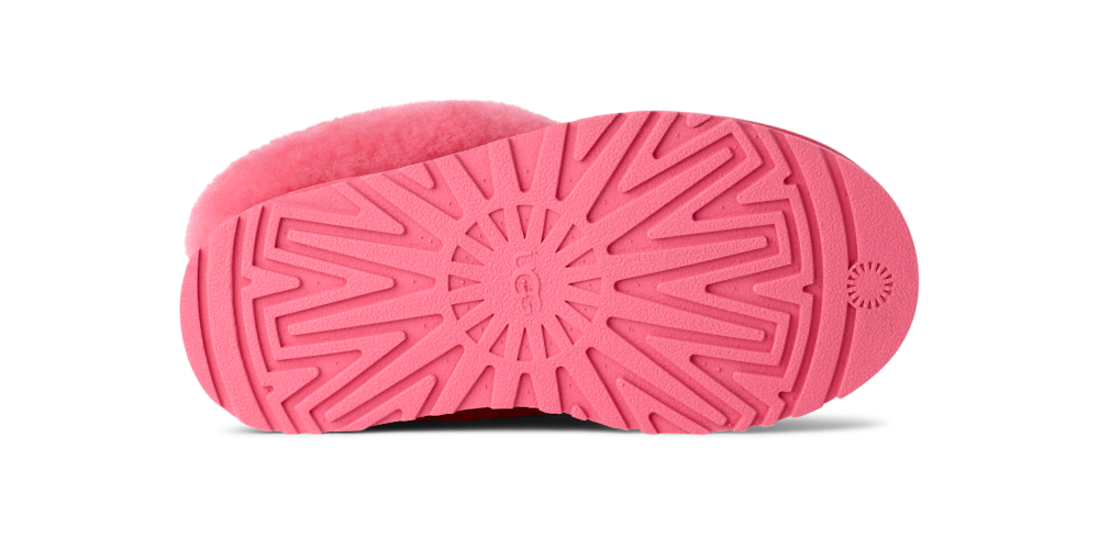 Kids' Suede Platform Slipper - Chestnut