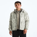 Men's Printed Rain Hooded Jacket - Grey