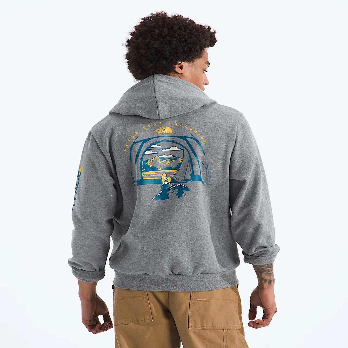 Men's Graphic Pullover Hoodie - Gray